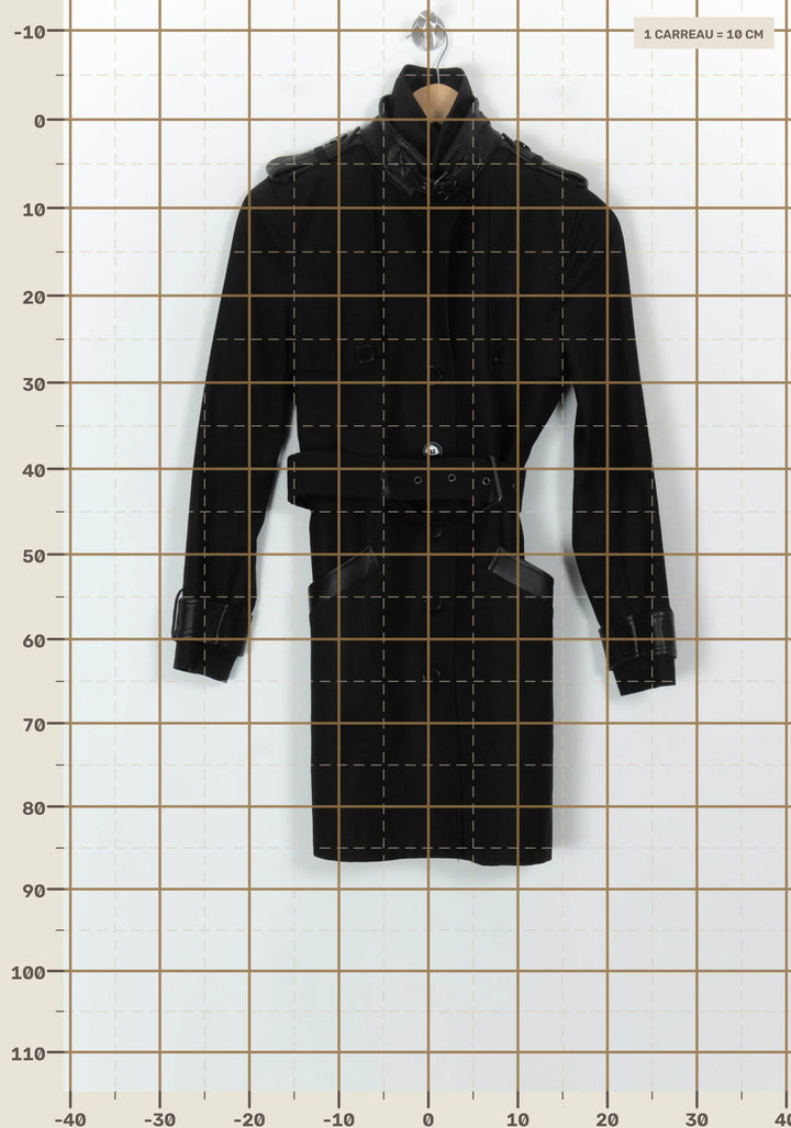Trench Noir - Taille XS/34 de la marque The Kooples | PARAD118697 - Vendu par Paradigme - Image 4