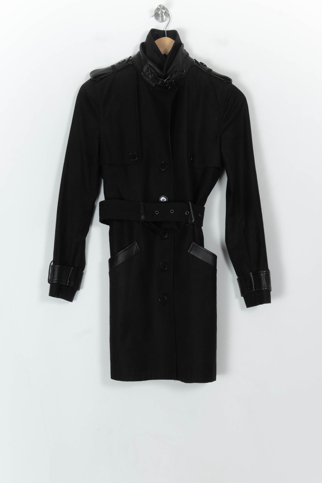 Trench Noir - Taille XS/34 de la marque The Kooples | PARAD118697 - Vendu par Paradigme - Image 2