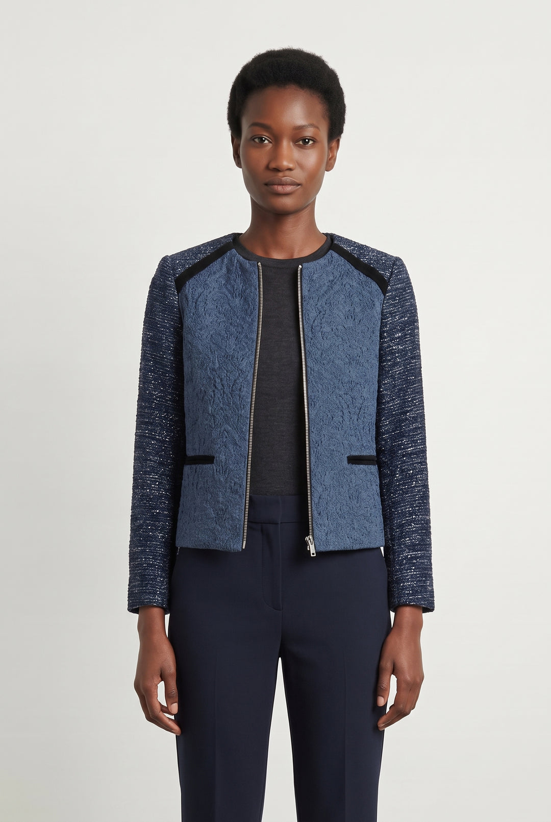Veste Bleu - Taille S/36 de la marque Sandro | PARAD118699 - Vendu par Paradigme - Image 1
