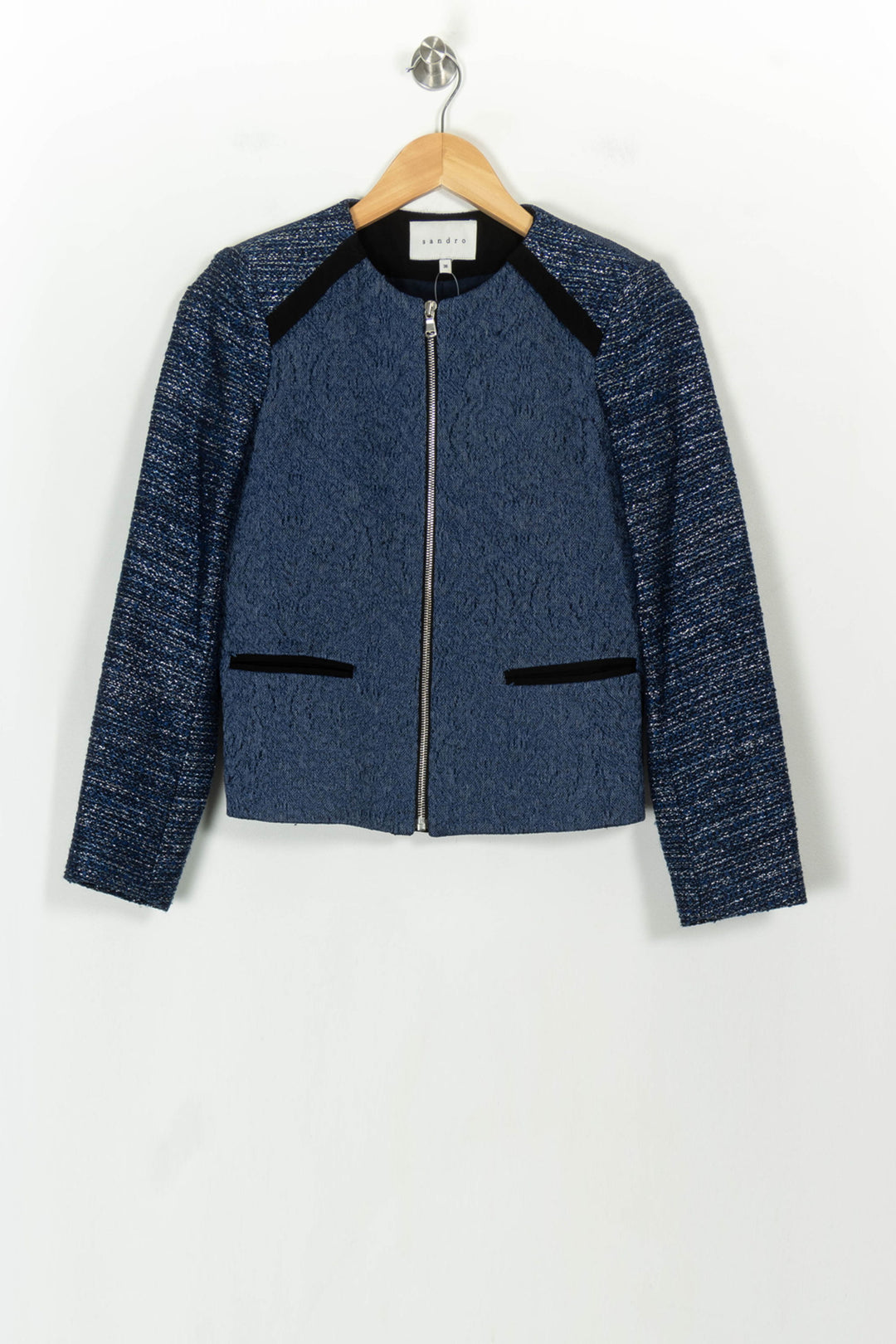 Veste Bleu - Taille S/36 de la marque Sandro | PARAD118699 - Vendu par Paradigme - Image 2