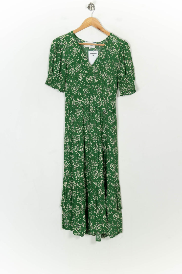 Robe Longue Verte et Blanche - Taille XS/34 de la marque ba&amp;sh | PARAD118700 - Vendu par Paradigme - Image 2