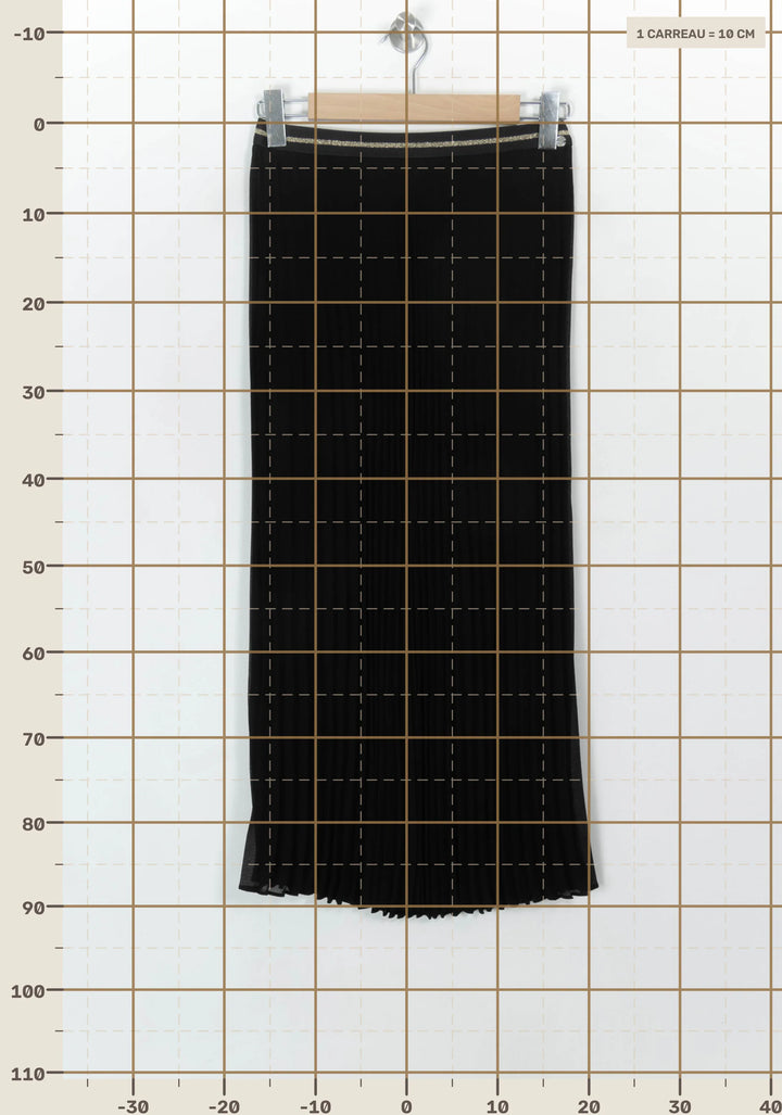 Jupe Plissée Noire - Taille S/36 de la marque IKKS | PARAD118701 - Vendu par Paradigme - Image 4