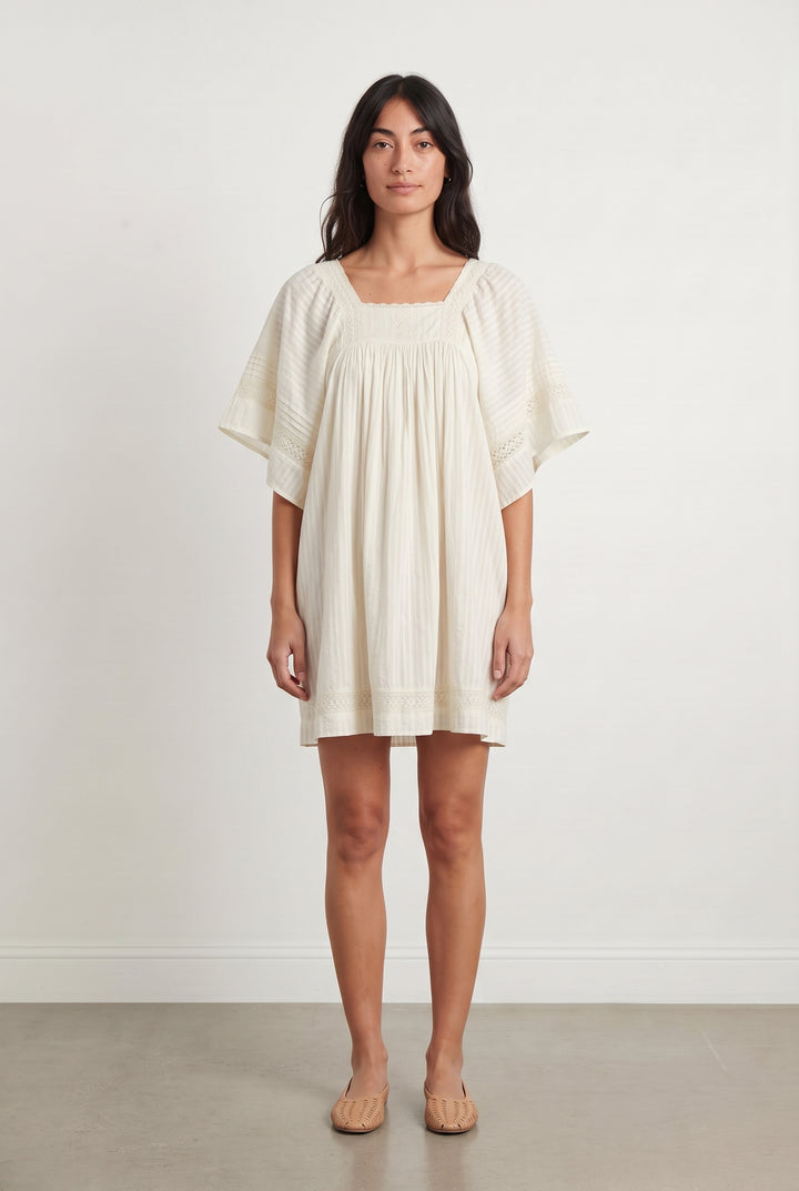 Robe Courte Blanche - Taille S/36 de la marque FRNCH | PARAD118702 - Vendu par Paradigme - Image 1