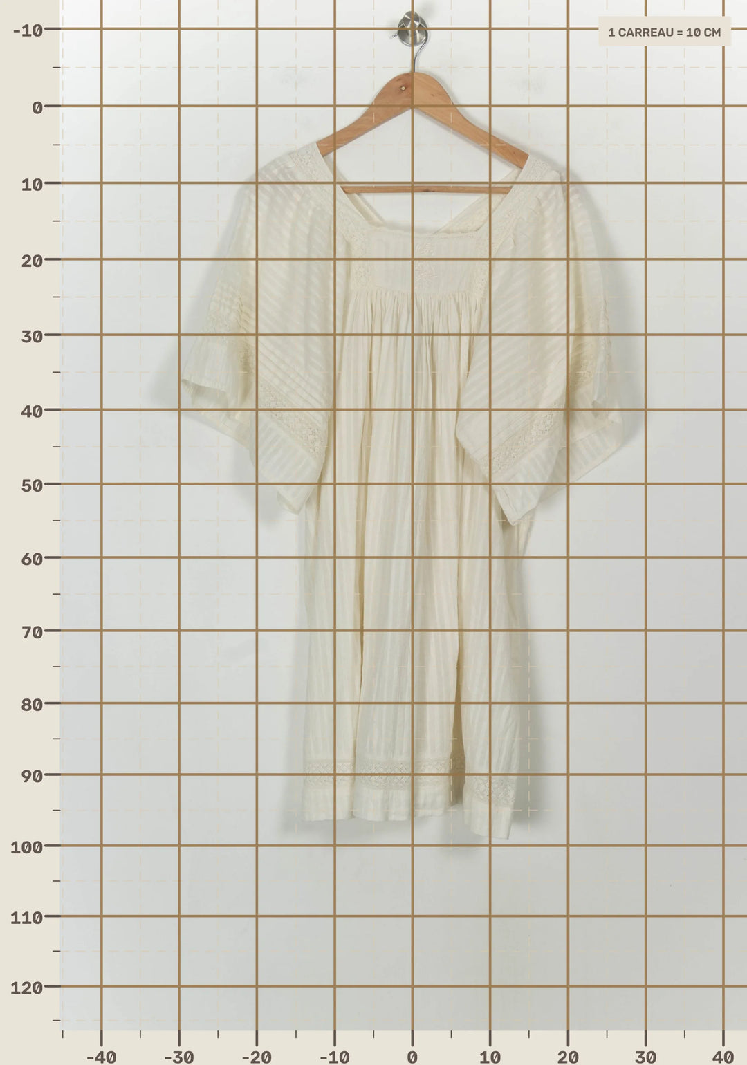 Robe Courte Blanche - Taille S/36 de la marque FRNCH | PARAD118702 - Vendu par Paradigme - Image 4