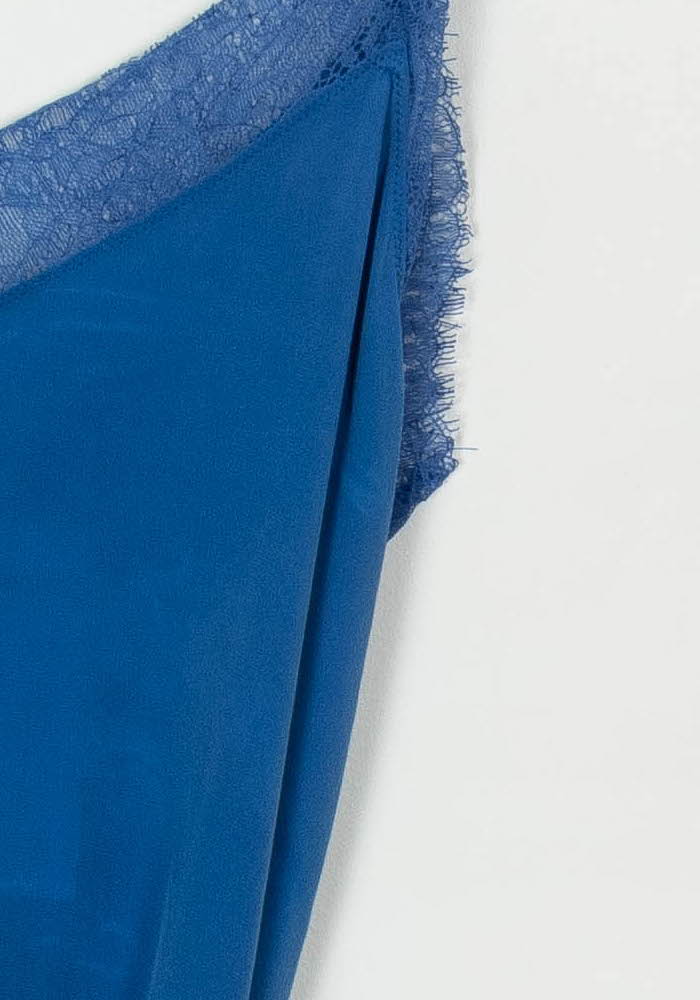 Robe Courte Bleue - Taille L/40 de la marque Bérénice | PARAD118709 - Vendu par Paradigme - Image 3