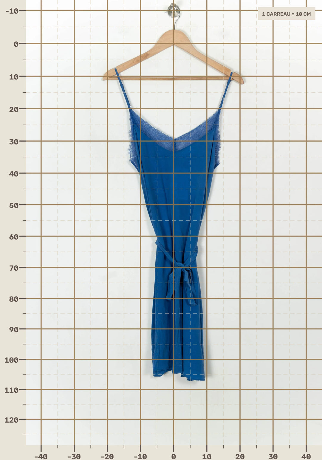 Robe Courte Bleue - Taille L/40 de la marque Bérénice | PARAD118709 - Vendu par Paradigme - Image 4