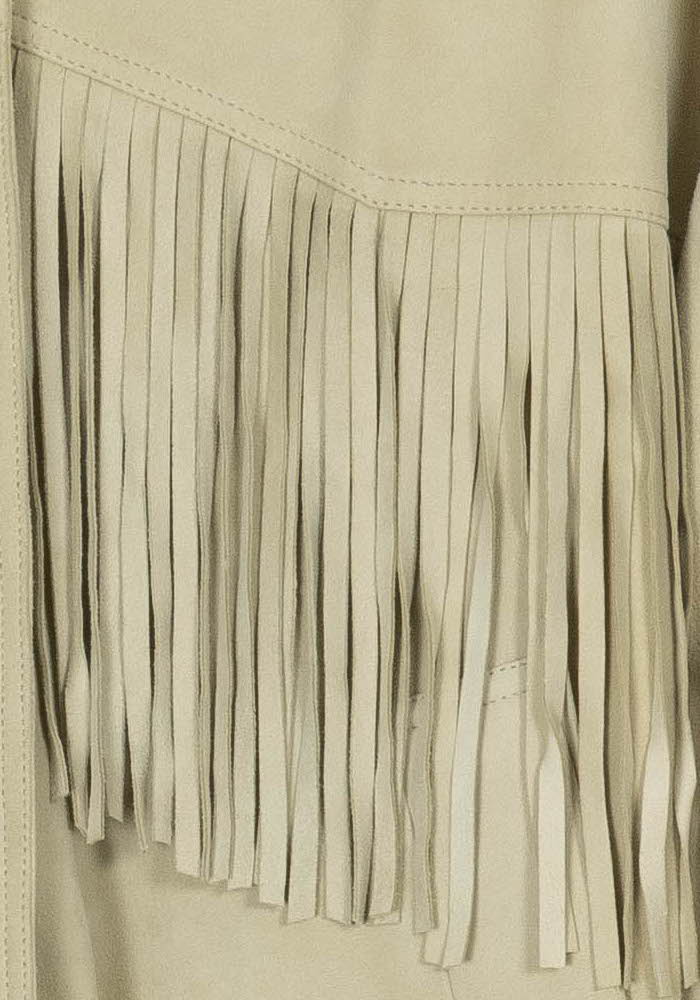 Veste à Franges Beige - Taille M/38 de la marque Bérénice | PARAD118711 - Vendu par Paradigme - Image 3