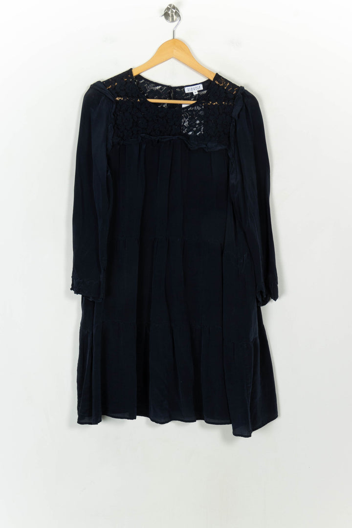 Robe Courte Bleue - Taille L/40 de la marque Claudie Pierlot | PARAD118712 - Vendu par Paradigme - Image 2