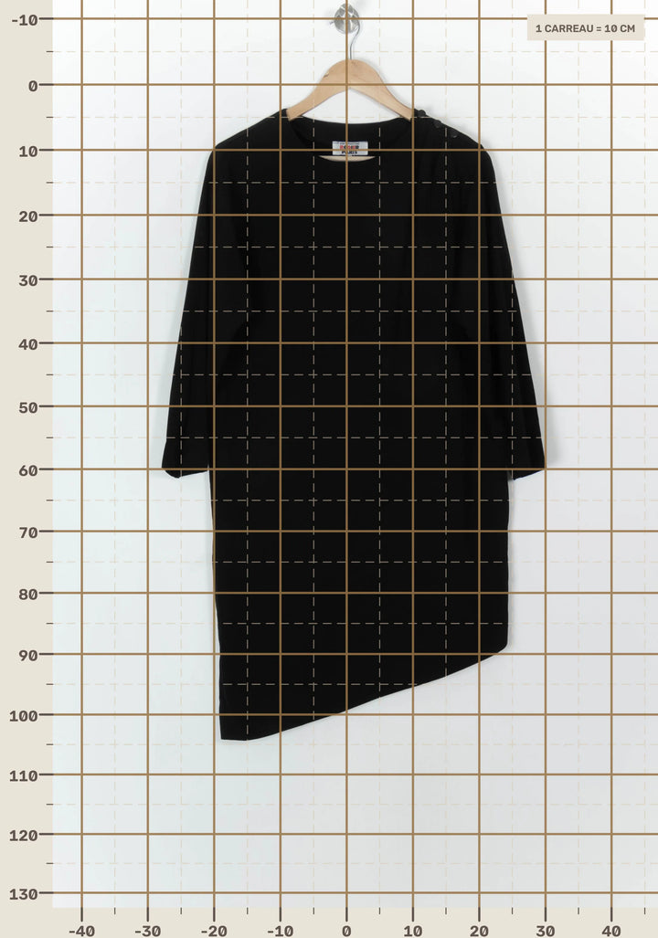 Robe Droite Noire - Taille XXL/44 de la marque Rodier | PARAD118717 - Vendu par Paradigme - Image 4