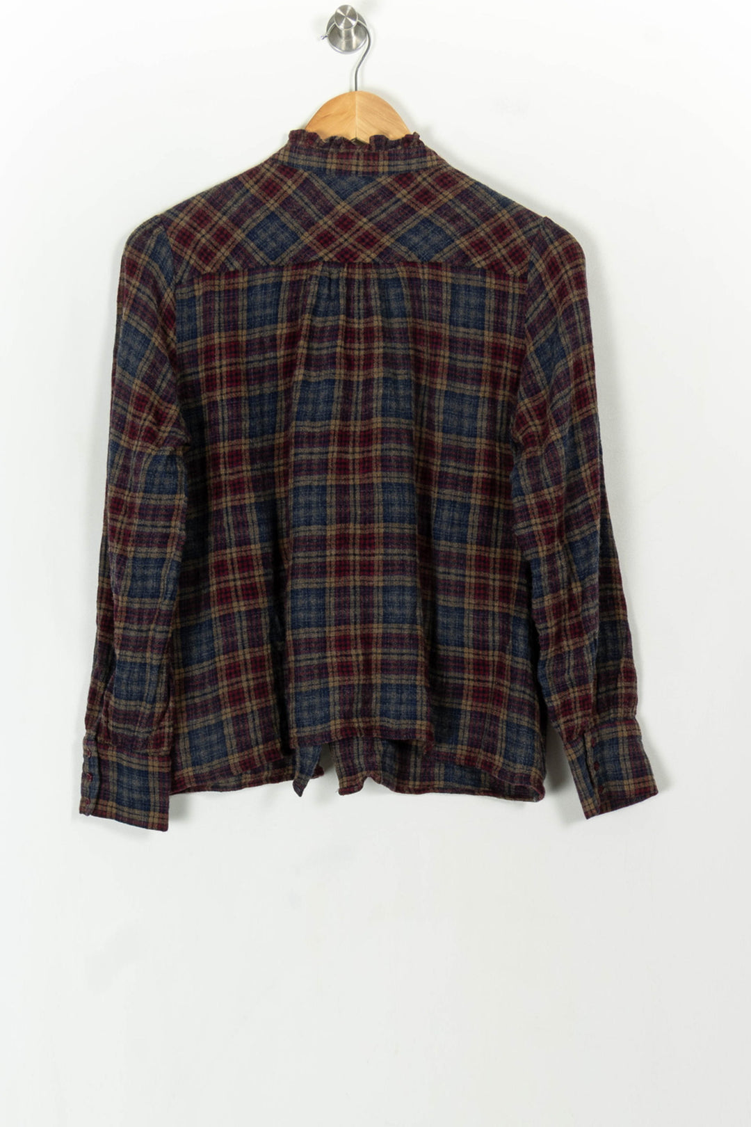 Chemise à Carreaux Bordeaux et Bleu - Taille XXL/44 de la marque Maison 123 | PARAD118721 - Vendu par Paradigme - Image 5