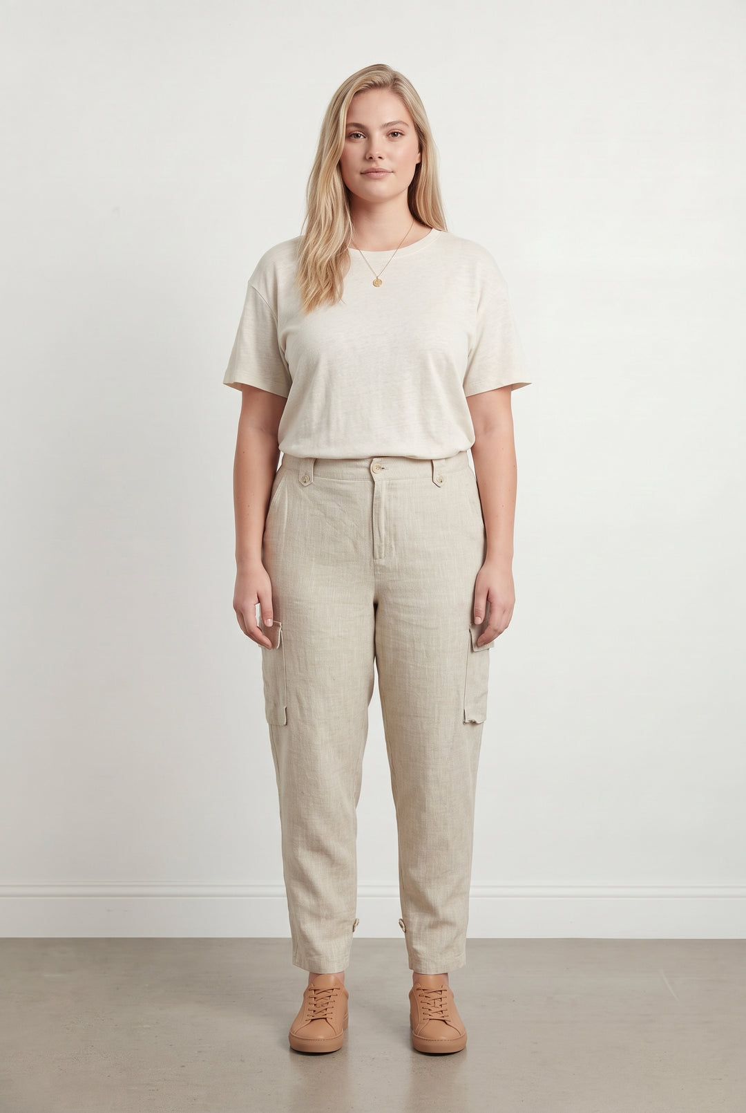 Pantalon Cargo Beige - Taille XXL/44 de la marque Indies | PARAD118724 - Vendu par Paradigme - Image 1