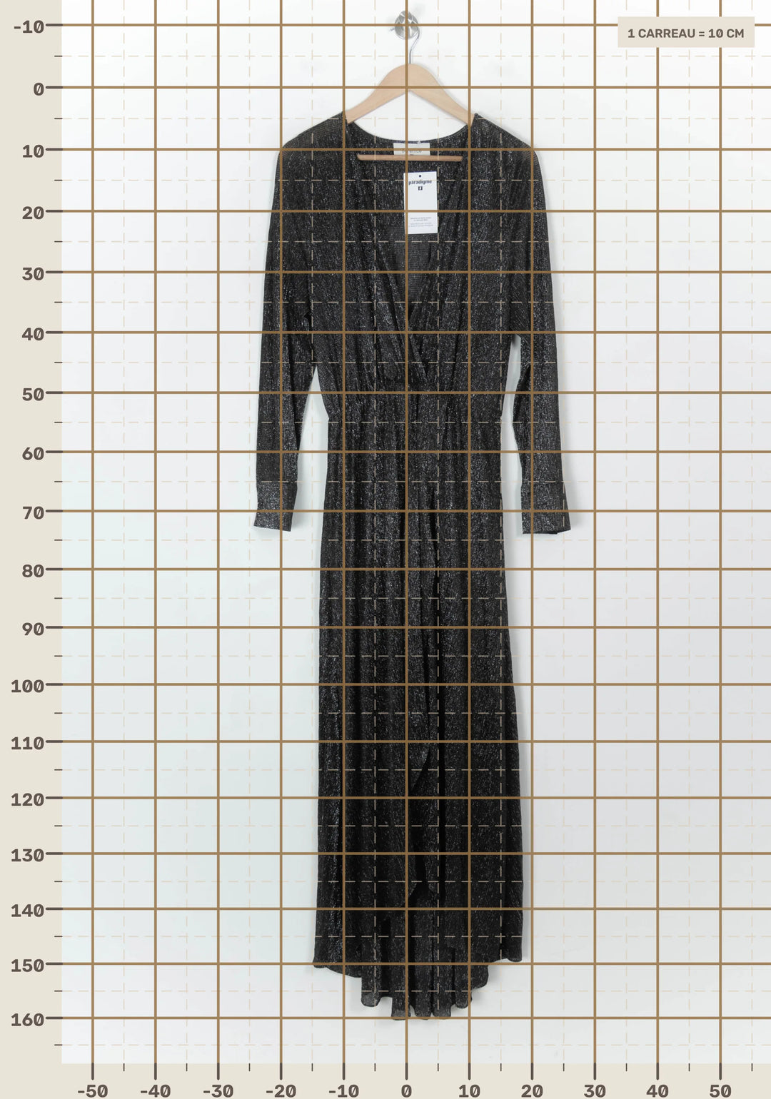 Robe Longue Grise - Taille M/38 de la marque Bérénice | PARAD118731 - Vendu par Paradigme - Image 4