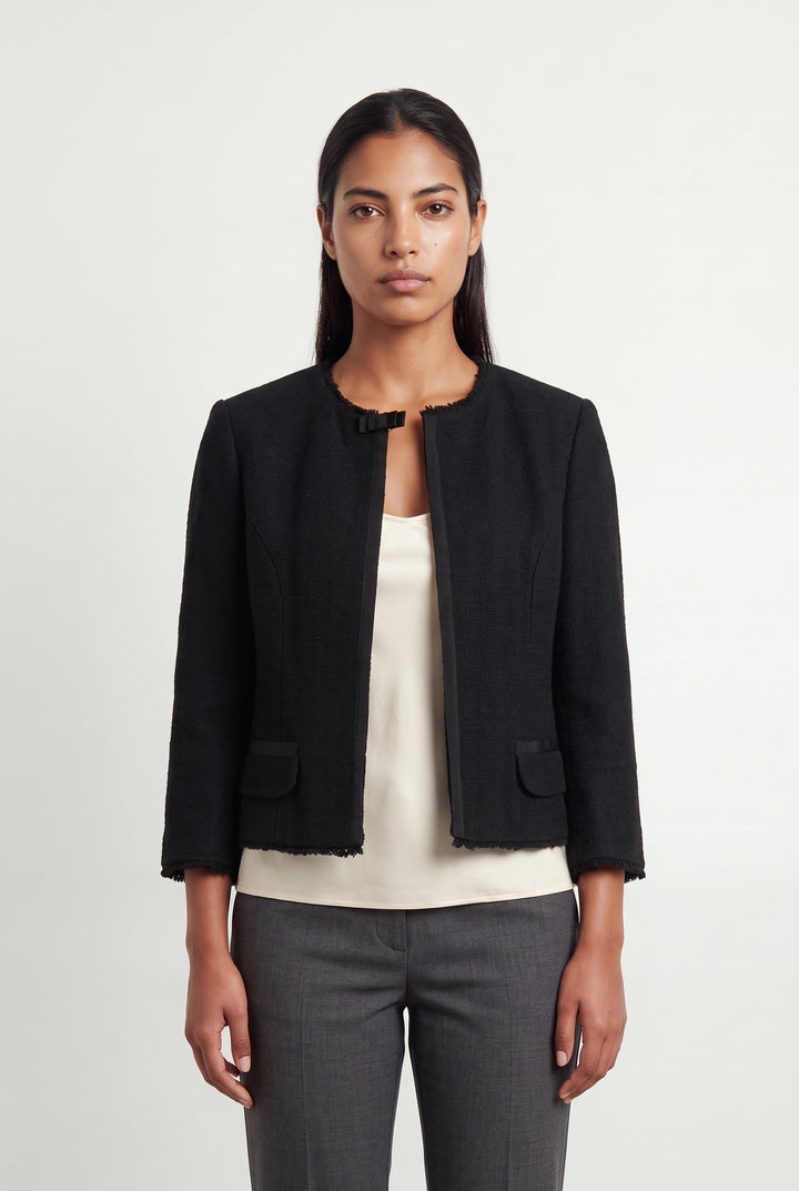 Veste Noire - Taille L/40 de la marque Caroll | PARAD118734 - Vendu par Paradigme - Image 1