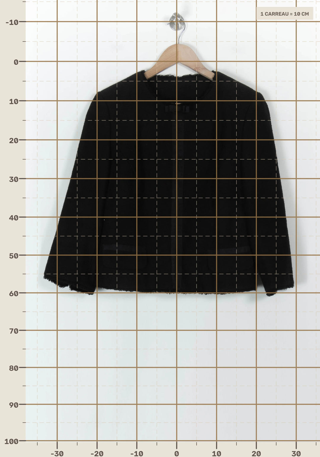 Veste Noire - Taille L/40 de la marque Caroll | PARAD118734 - Vendu par Paradigme - Image 4