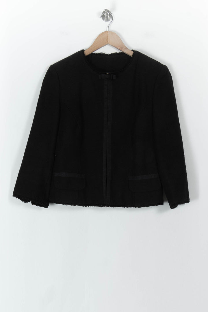 Veste Noire - Taille L/40 de la marque Caroll | PARAD118734 - Vendu par Paradigme - Image 2