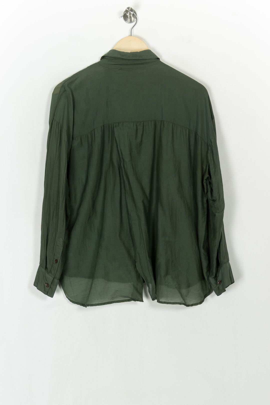 Chemise à Manches Longues Verte - Taille M/38 de la marque Bérénice | PARAD118739 - Vendu par Paradigme - Image 5