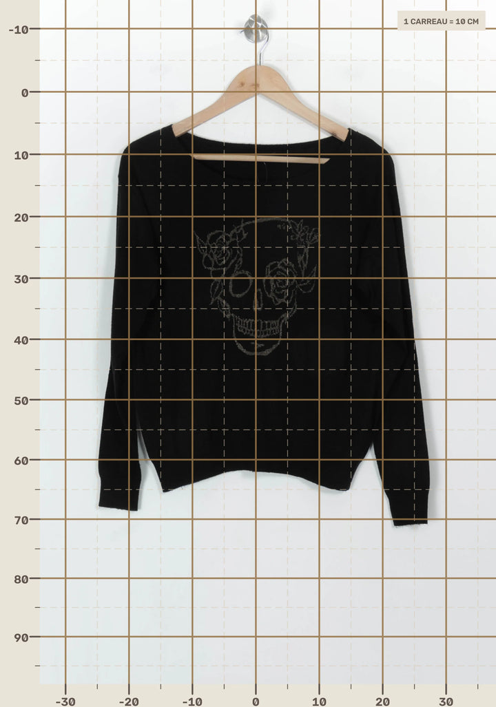 Pull Noir - Taille S/36 de la marque IKKS | PARAD118742 - Vendu par Paradigme - Image 4