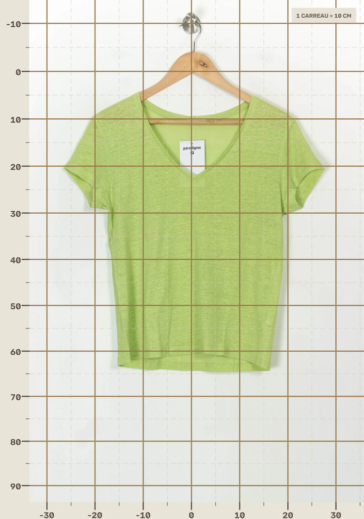 Tee-shirt Vert - Taille XS/34 de la marque IKKS | PARAD118744 - Vendu par Paradigme - Image 4