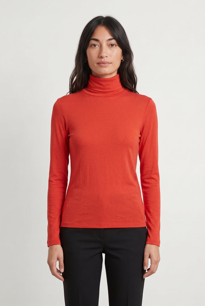 Sous-pull Rouge - Taille S/36 de la marque Caroll | PARAD118746 - Vendu par Paradigme - Image 1
