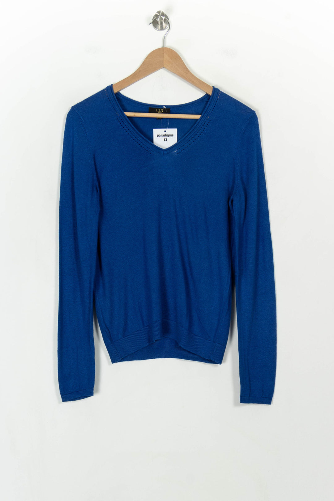Pull Bleu - Taille M/38 de la marque Maison 123 | PARAD118747 - Vendu par Paradigme - Image 2