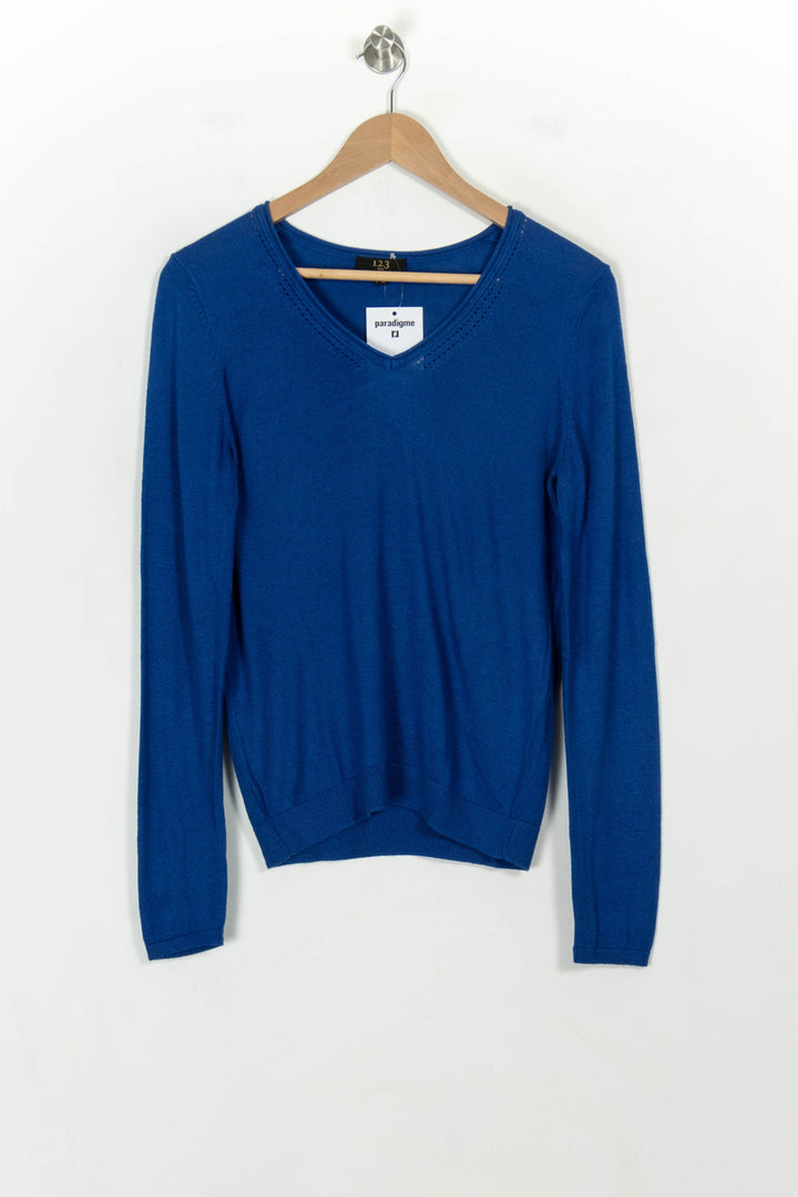 Pull Bleu - Taille M/38 de la marque Maison 123 | PARAD118747 - Vendu par Paradigme - Image 2