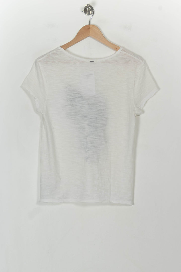 Tee-shirt Blanc - Taille S/36 de la marque IKKS | PARAD118748 - Vendu par Paradigme - Image 5