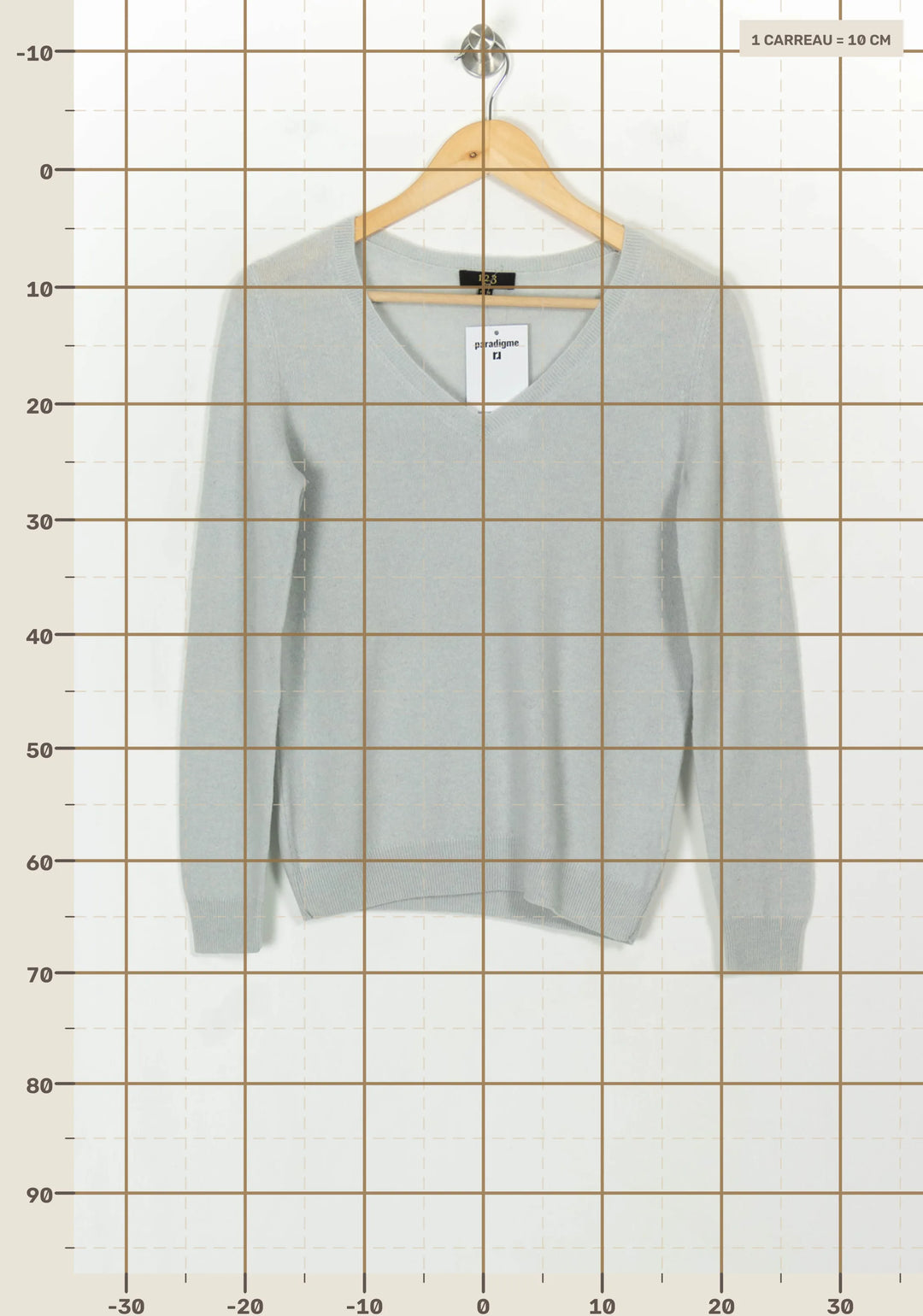 Pull Bleu - Taille M/38 de la marque Maison 123 | PARAD118749 - Vendu par Paradigme - Image 4