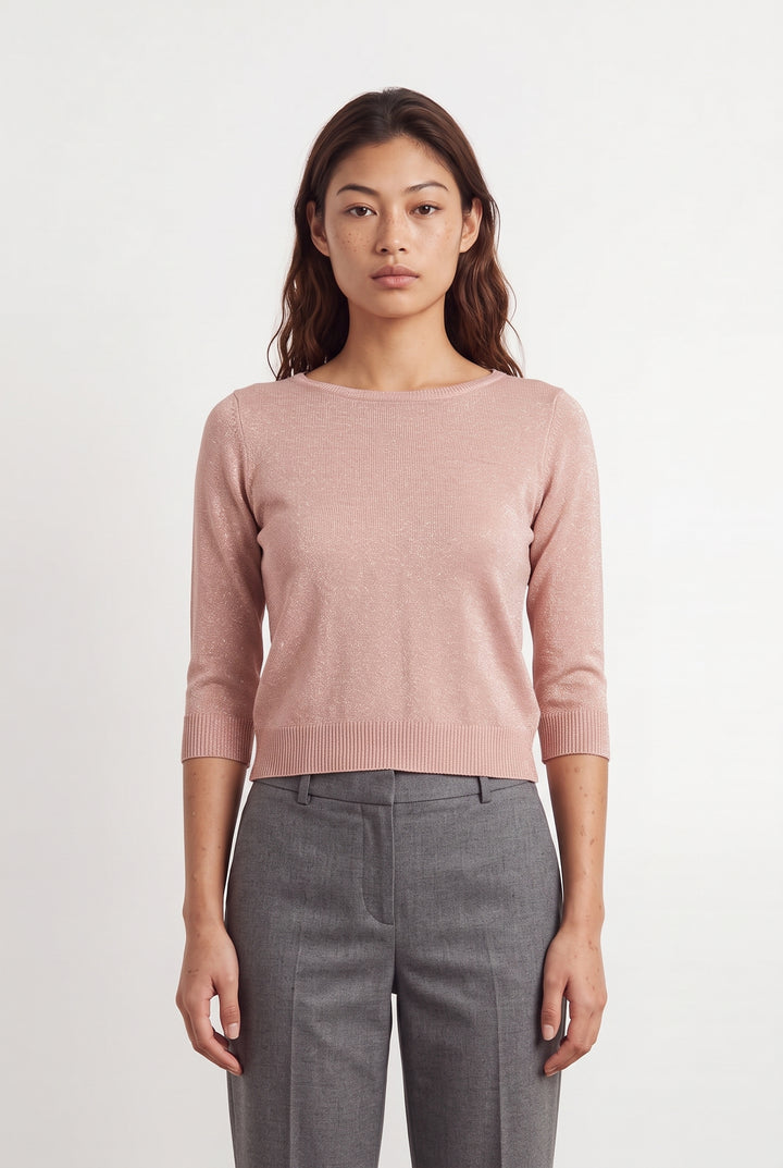 Pull Rose - Taille S/36 de la marque Caroll | PARAD118750 - Vendu par Paradigme - Image 1