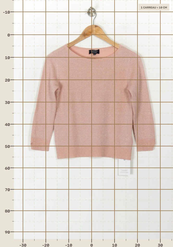 Pull Rose - Taille S/36 de la marque Caroll | PARAD118750 - Vendu par Paradigme - Image 4