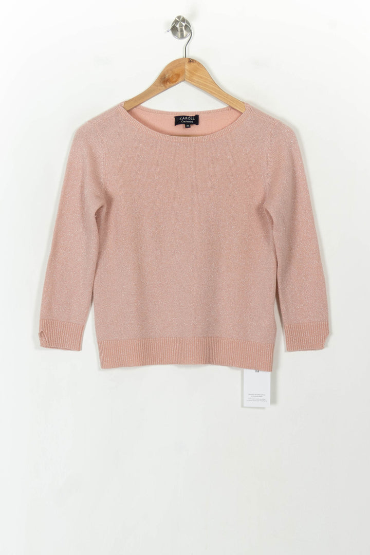 Pull Rose - Taille S/36 de la marque Caroll | PARAD118750 - Vendu par Paradigme - Image 2