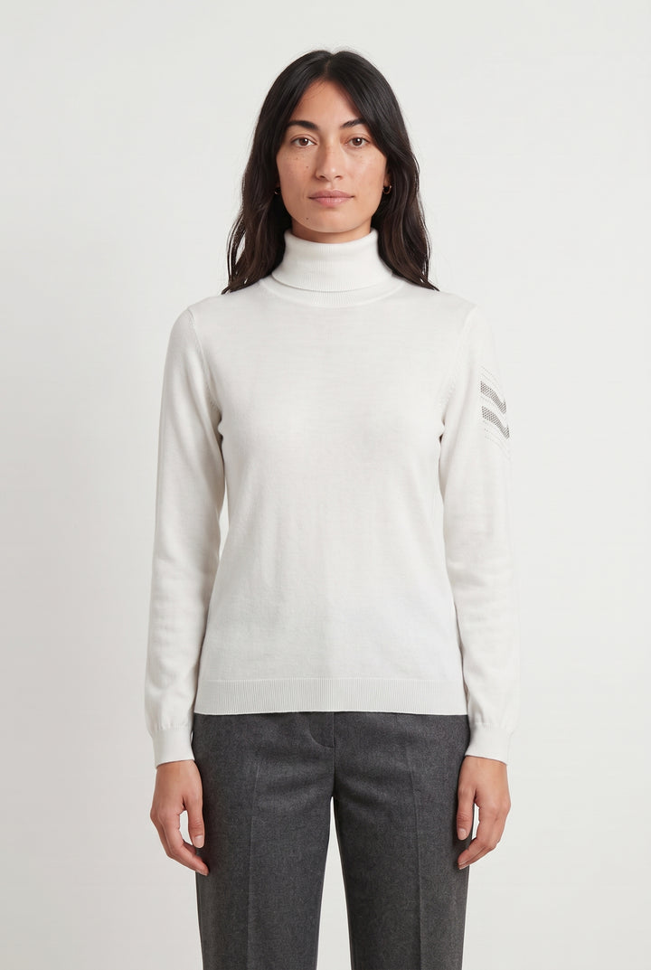 Pull Blanc - Taille S/36 de la marque IKKS | PARAD118751 - Vendu par Paradigme - Image 1