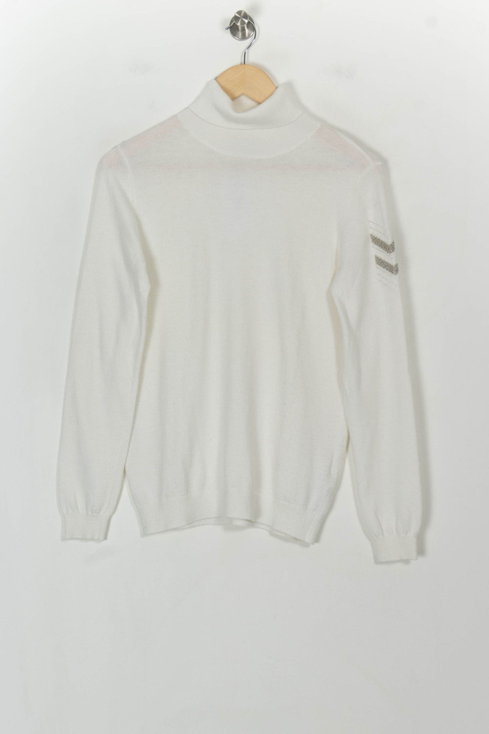 Pull Blanc - Taille S/36 de la marque IKKS | PARAD118751 - Vendu par Paradigme - Image 2