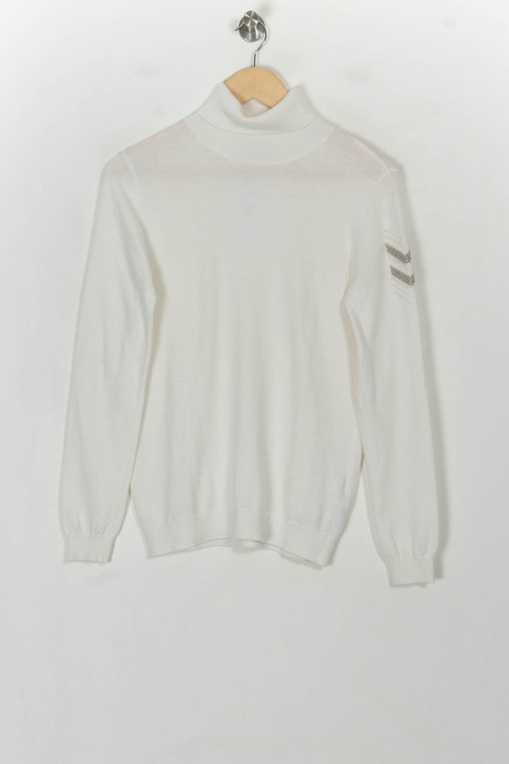 Pull Blanc - Taille S/36 de la marque IKKS | PARAD118751 - Vendu par Paradigme - Image 2