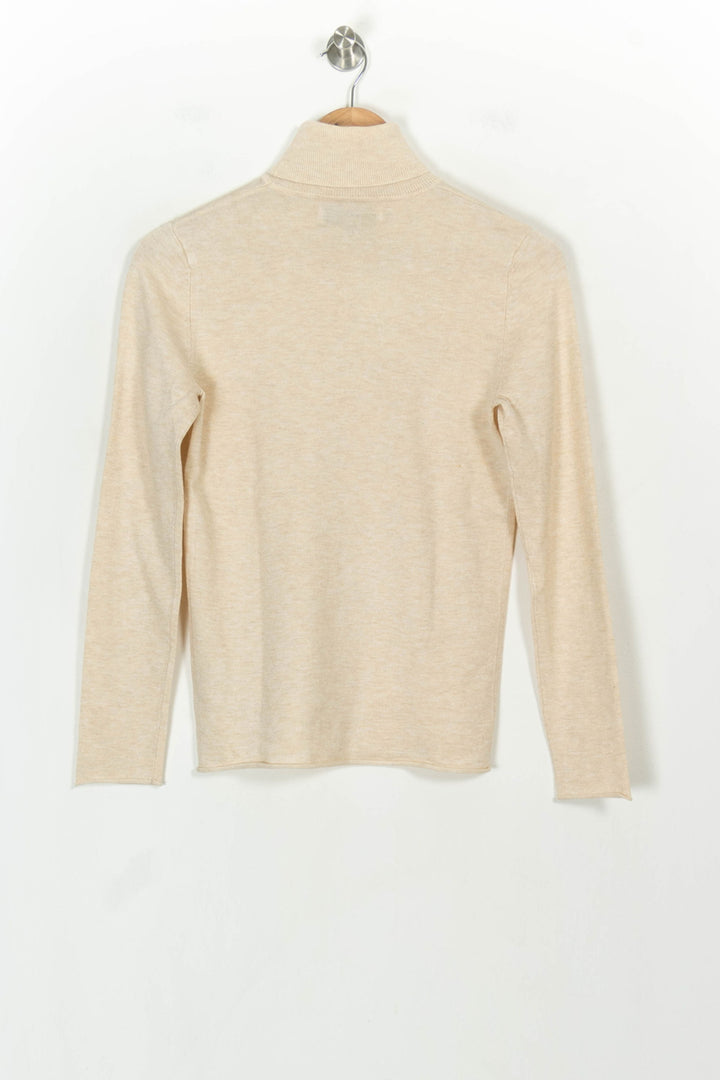 Pull Col Roulé Beige - Taille XS/34 de la marque Galeries Lafayette | PARAD118752 - Vendu par Paradigme - Image 5