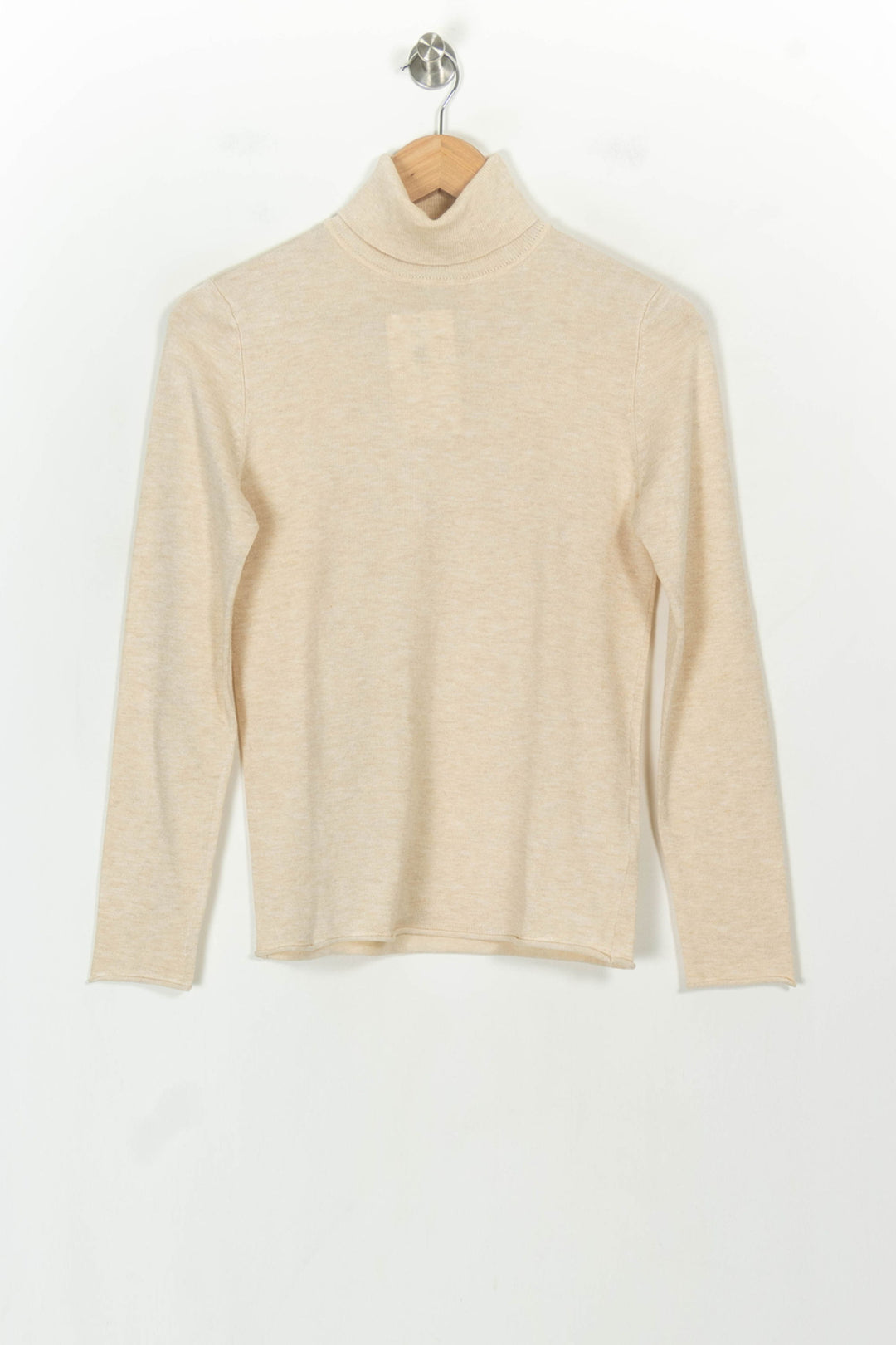 Pull Col Roulé Beige - Taille XS/34 de la marque Galeries Lafayette | PARAD118752 - Vendu par Paradigme - Image 2