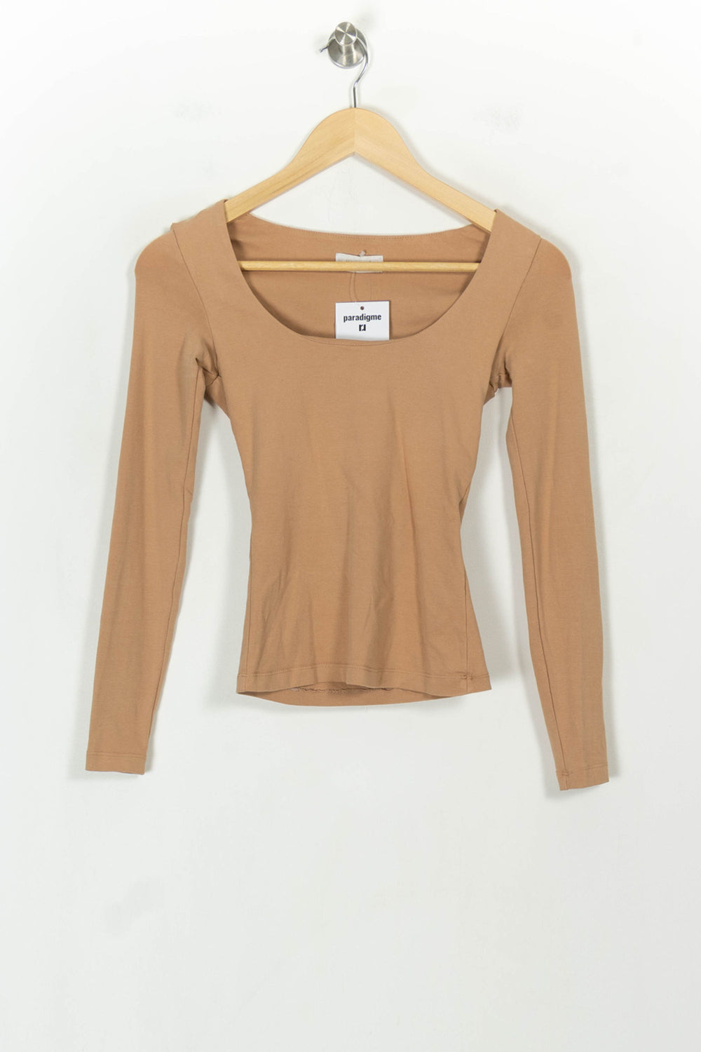Top Manches Longues Beige - Taille XS/34 de la marque Kookai | PARAD118754 - Vendu par Paradigme - Image 2