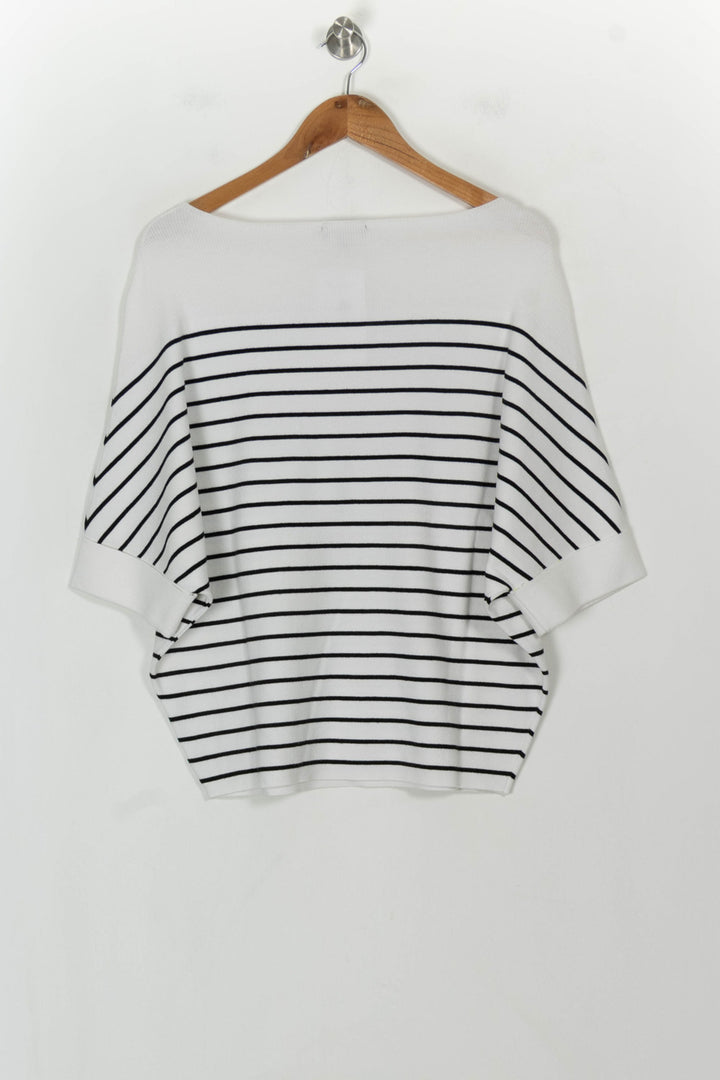 Pull Blanc et Noir - Taille S/36 de la marque Caroll | PARAD118756 - Vendu par Paradigme - Image 5