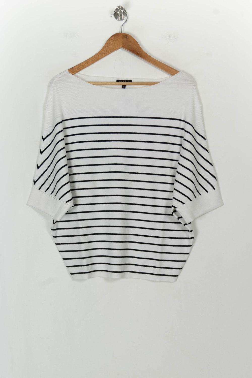 Pull Blanc et Noir - Taille S/36 de la marque Caroll | PARAD118756 - Vendu par Paradigme - Image 2