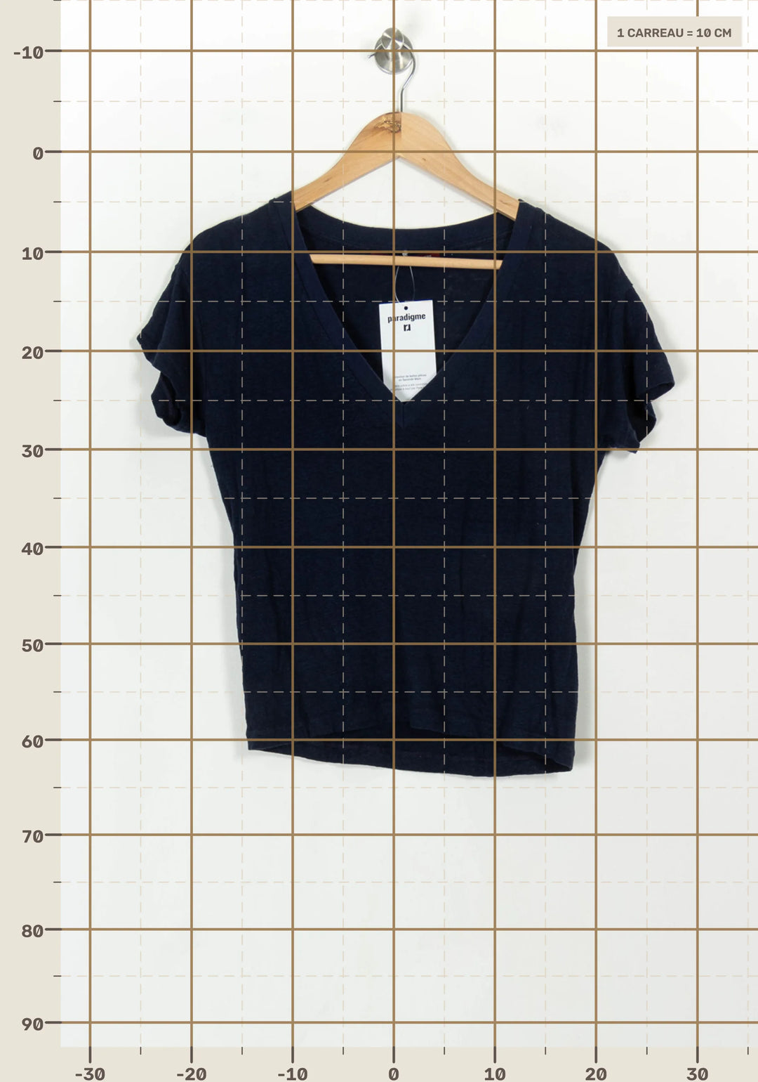 Tee-shirt Bleu - Taille XS/34 de la marque Comptoir des Cotonniers | PARAD118761 - Vendu par Paradigme - Image 4