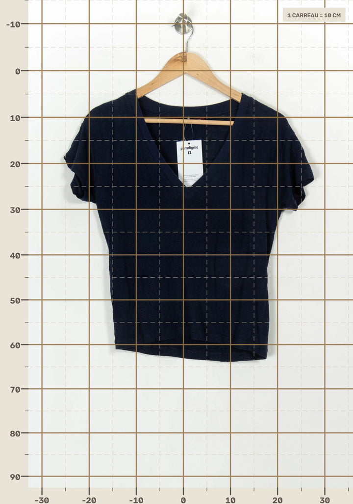 Tee-shirt Bleu - Taille XS/34 de la marque Comptoir des Cotonniers | PARAD118761 - Vendu par Paradigme - Image 4