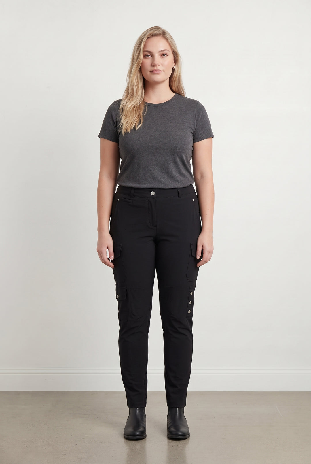 Pantalon Cargo Noir - Taille XXL/44 de la marque Indies | PARAD118762 - Vendu par Paradigme - Image 1