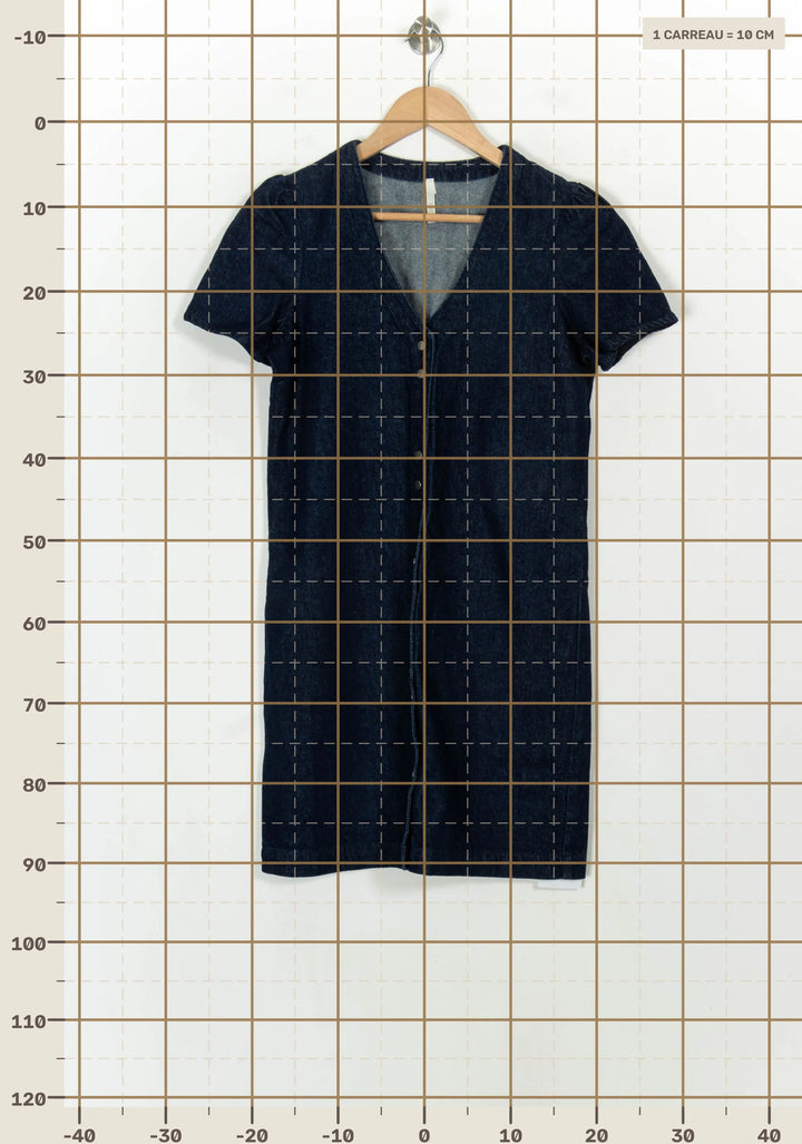 Robe Chemise Bleue - Taille S/36 de la marque I.Code | PARAD118764 - Vendu par Paradigme - Image 4