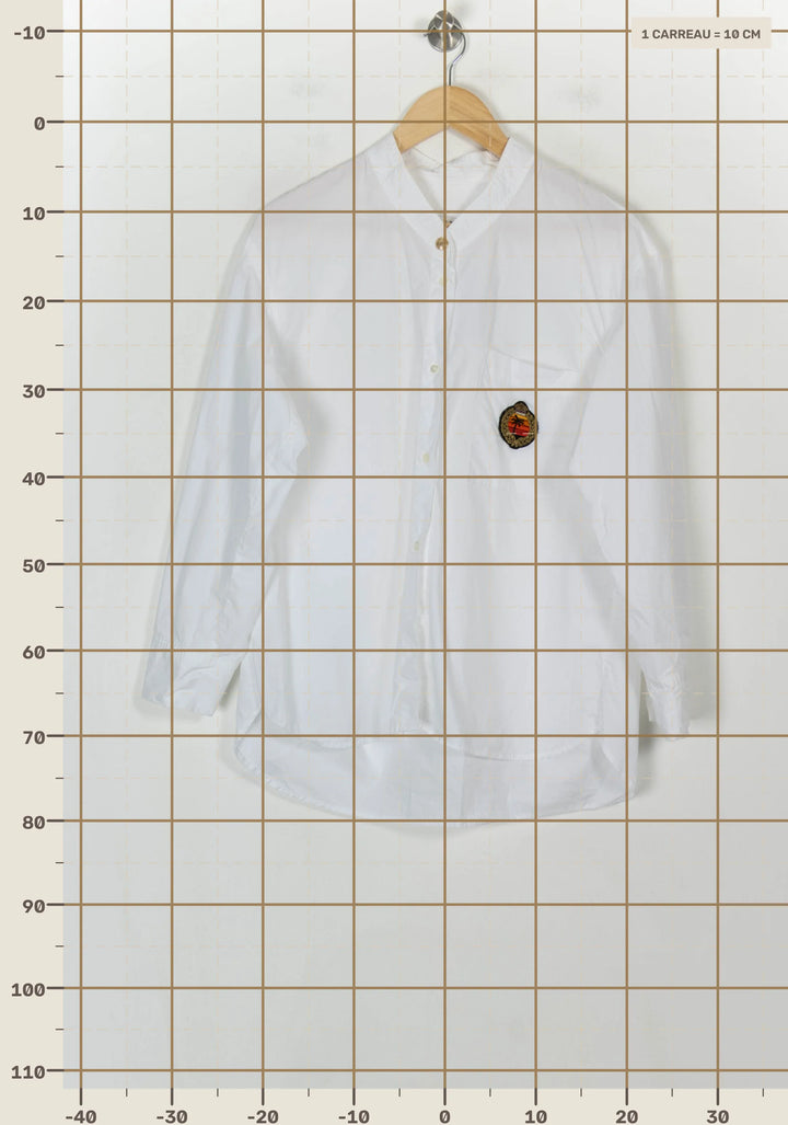 Chemise Blanche - Taille L/40 de la marque Sandro | PARAD118771 - Vendu par Paradigme - Image 4