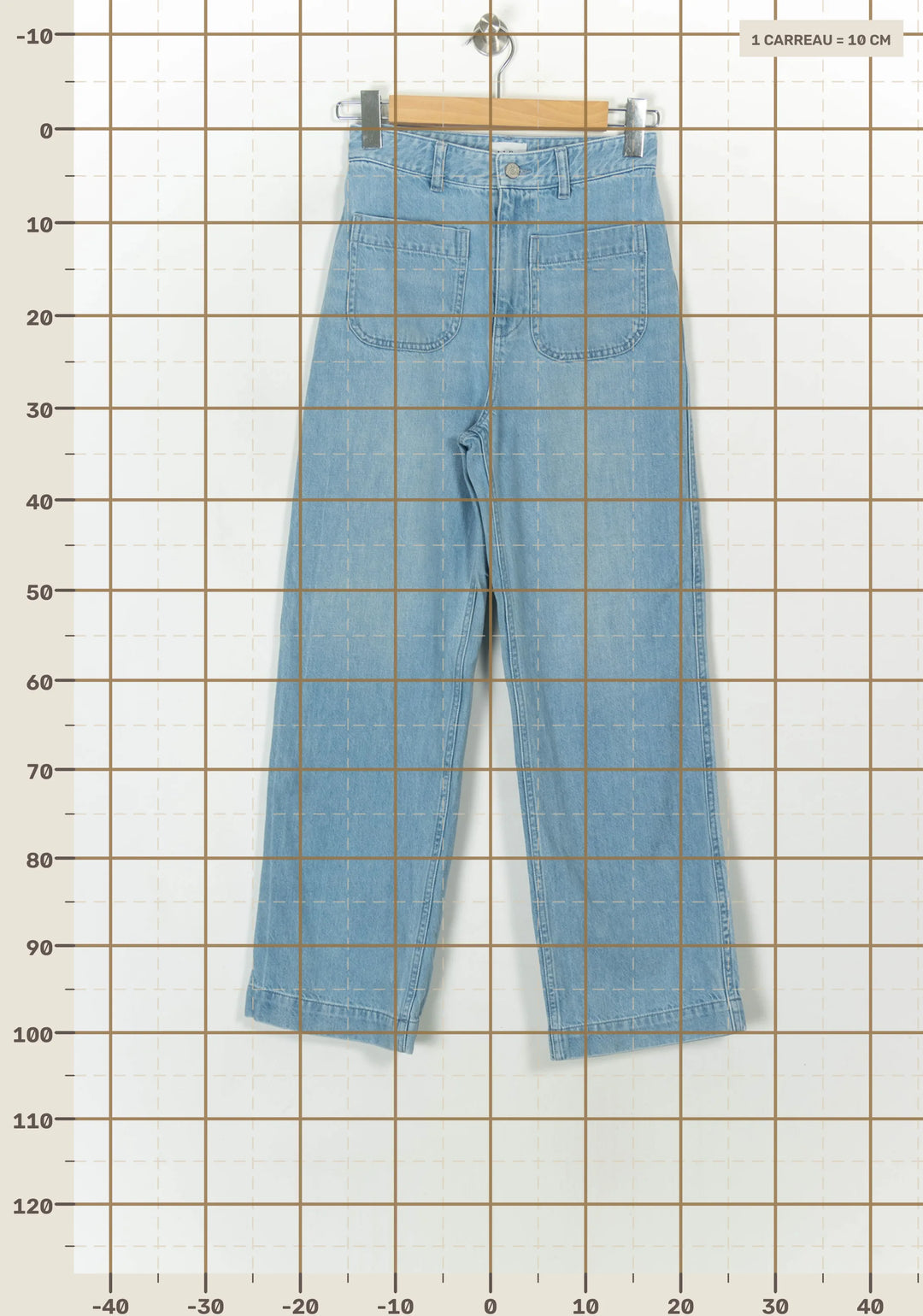 Jean Large Bleu - Taille S/36 de la marque Labdip | PARAD118774 - Vendu par Paradigme - Image 4