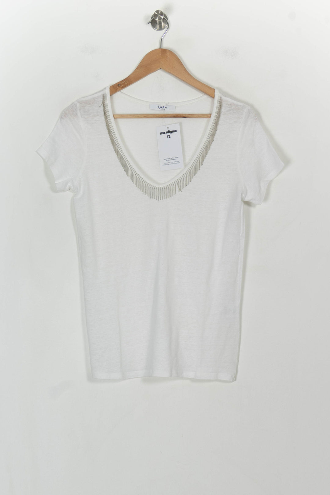 Tee-shirt Blanc - Taille S/36 de la marque ZAPA | PARAD118776 - Vendu par Paradigme - Image 2
