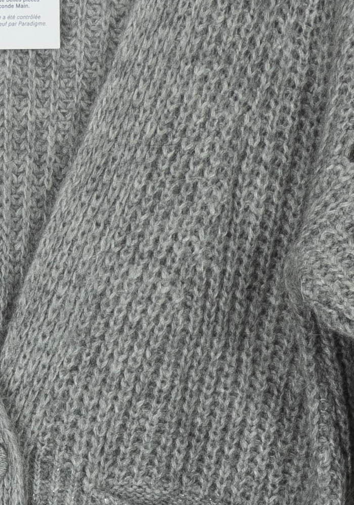 Cardigan Gris - Taille L/40 de la marque One Step | PARAD118782 - Vendu par Paradigme - Image 3