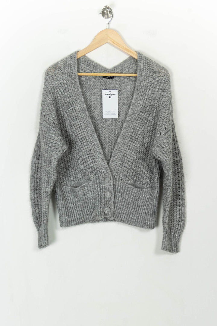 Cardigan Gris - Taille L/40 de la marque One Step | PARAD118782 - Vendu par Paradigme - Image 2