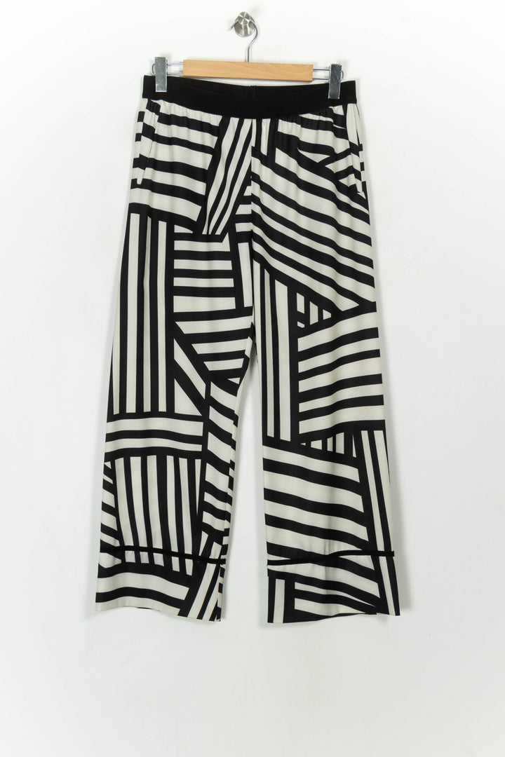 Pantalon Large Noir et Blanc - Taille XL/42 de la marque Bleu Blanc Rouge | PARAD118785 - Vendu par Paradigme - Image 2
