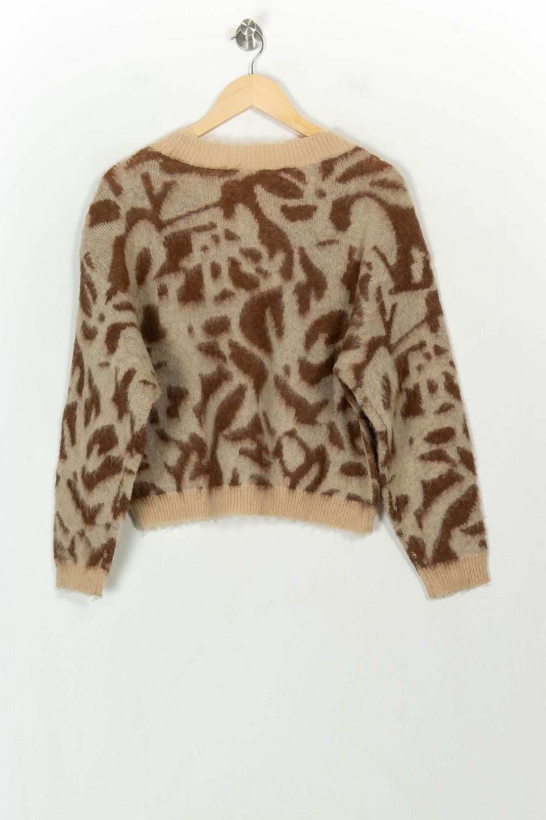Cardigan Beige et Marron - Taille S/36 de la marque One Step | PARAD118787 - Vendu par Paradigme - Image 5