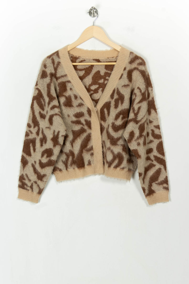 Cardigan Beige et Marron - Taille S/36 de la marque One Step | PARAD118787 - Vendu par Paradigme - Image 2